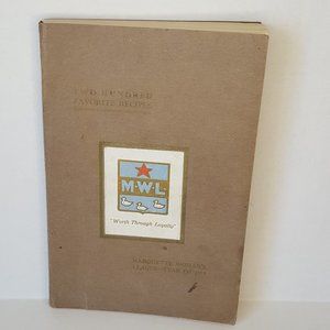 Rare 1913 first edition  Vintage Cookbook Marquette Woman league Wisconsin